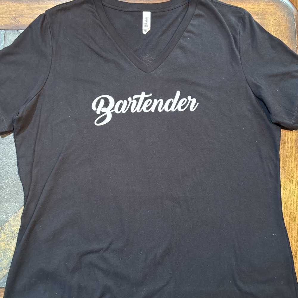 NWOT Bartender Shirt Funny Size L